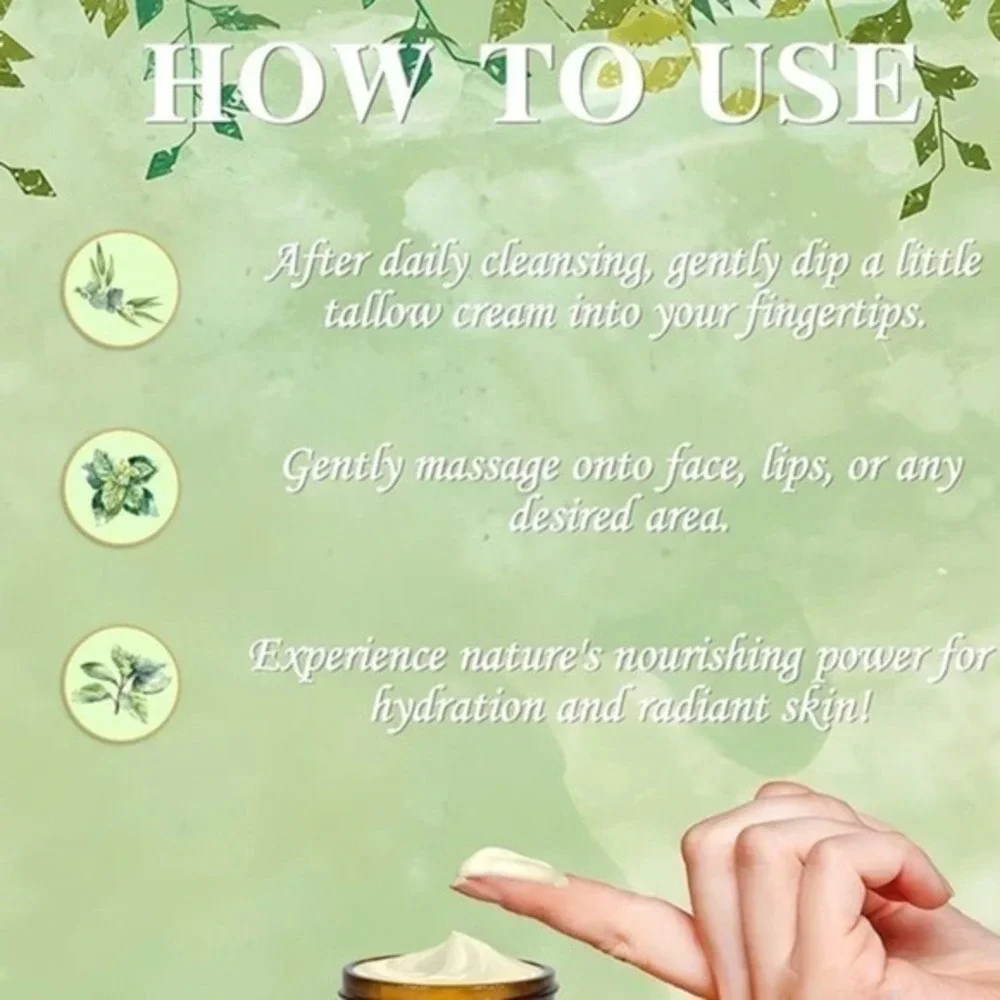 Beef Tallow and Honey Balm 60g Moisturizer Cream